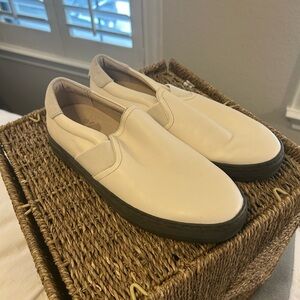 SOREL Women’s White Leather Slip Ons